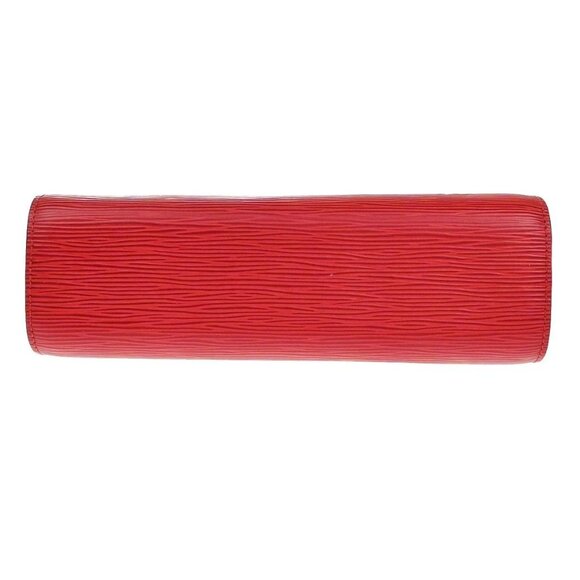 LOUIS VUITTON LV Logo Dauphine MM Pouch Bag Epi Leather Red - Picture 5 of 15